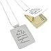 LIVE THE LIFE YOU HAVE IMAGINED Locket Pendant in Sterling Silver and Brass on an 18" Box Chain, #7903