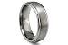 Dual Finish Ridged Edge Titanium Band by Edward Mirell