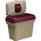 Pet Food Storage Container - Chile Red and Taupe - Small - 18 lb. capacity