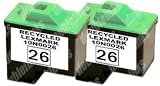 Double Pack Lexmark 26 / 27 (10N0026/10N0227) Remanufactured
