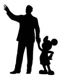 Mickey Mouse Cartoon White Vinyl Decal Sticker 6 INCH
