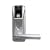 BIOLOCK 333 SN-BK Biometric Fingerprint Entry Lever Door Lock with Remote Control, Satin Nickel with Black Accent