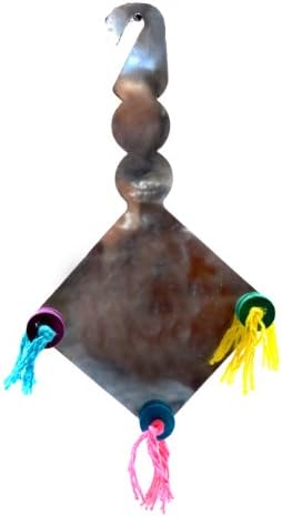 Platinum Tweeter Toys Mirror with Bird Chewable Toy, Large