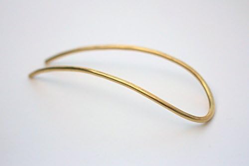 Hammered brass hair fork in 3.5" / 4" / 4.5"