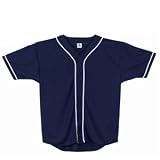 Full Botton Mesh Jersey with Braid Trim