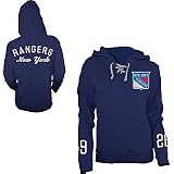 Old Time Hockey New York Rangers Women's Queensboro Lace Hooded Sweatshirt