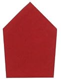 Durable Flat Weave 100% Cotton Solid Tomato Red Napkins 22x22 Inches Set of Six