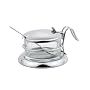 Salt Server / Cheese Bowl / Condiment Serving Bowl & Spoon Set - Fine Stainless Steel Serveware for Your Home