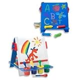 Image Magentic Tabletop Easel Filled with Magnetic Letters