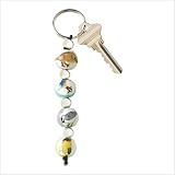 Songbirds Beaded Keychain