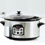 Syntrox Germany digitale in acciaio inox Slow Cooker 5.5 litri 62