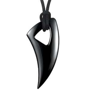 Men's Black 316l Stainless Steel Alpha Spear Pendant Chain Necklace