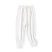 PAUBOLI Baby Long Bloomers Soft Slub Cotton Harem Pants for Boys Girls 12M-7T (4-5 Years, White)