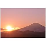 ポストカード「神奈川県秦野市ヤビツ峠　富士山の夕景」photo by katagiriポストカード-えはがき絵葉書