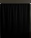 lovemyfabric 100% Polyester Poplin Window Curtain Panel/Stage Backdrop/Photography Backdrop-Black (2, 58