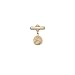 Children's 14k Gold Filled Christening Pin with Guardian Angel