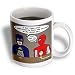 Search : Super Hero Parody with Batman and Spiderman at the bar - 15oz Mug