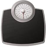 Kitchen & Housewares : Salter 144 SVBKDR extended full view dial mechanical bathroom scales black/silver satin