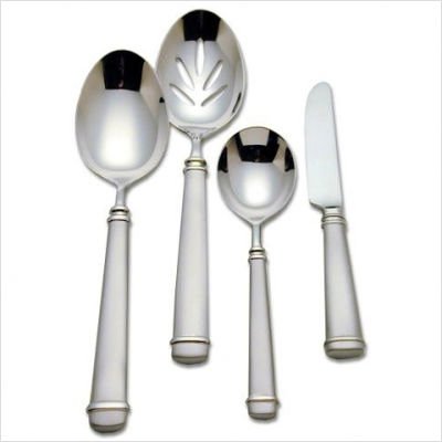 Reed & Barton Siena-Matte 18/10 Stainless Steel 4-Piece Flatware Hostess Set