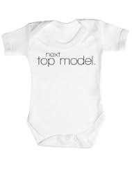 Apparel: Baby Buddha - Next Top Model Baby Bodysuit Baby Top 6-12M White - Baby Buddha