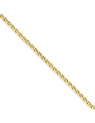 2mm, 14 Karat Yellow Gold, Wheat Chain - 16 inch