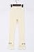 Zhuannian Little Girls Bowknot Lace Leggings (4-5T, Beige 1154)