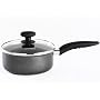 Proctor Silex 52509 Aluminum Nonstick Softhandle 2 Quart Covered Sauce Pan, Black