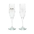 Bridesmaid and Groomsman Heart and Tux Flutes