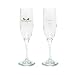 Kitchen & Housewares : Bridesmaid and Groomsman Heart and Tux Flutes