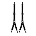 Shirt Stays,Dress Stays Y Style with Non-slip Locking Clamps One Size-black Metal Clips