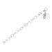 Sterling Silver Toggle Bracelet with Cubic Zirconia Charms