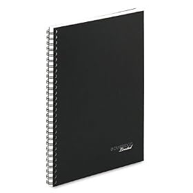 Mead 06672 Cambridge Limited Business Notebook, Legal Ruled, 80 Sheets, 9-1 2x6, Black by Cambridge Limited