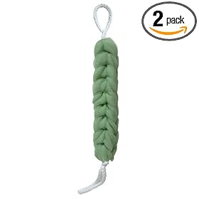 Earth Therapeutics Hydro Back Strap Massager, Light Green, 1 sponge (Pack of 2)