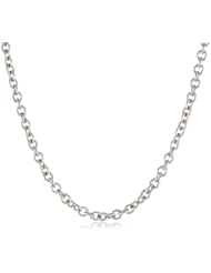 14k White Gold 1.5mm Rolo Chain Necklace, 18"