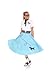 Hip Hop 50's Shop 50s Adult Poodle Skirt Costume Shirt Top with Applique for Women (Small, Black)