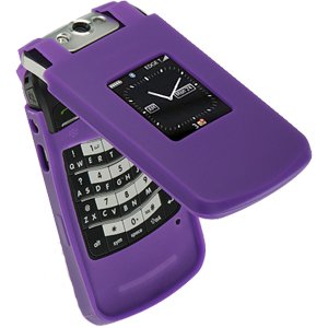 Silicone Skin Case for BlackBerry Pearl Flip 8220 (Purple)