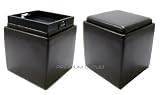 Tandem Set of 2 Brown - Tray Ottoman Cube Storage