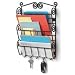 Scroll Letter Holder with Hooks - Black (Black) (14.6