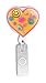 Rubber Heart Retractable Badge Holder