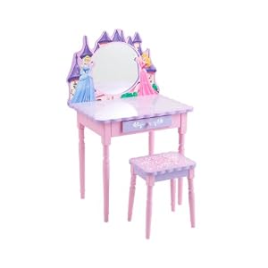Disney Princess Cinderella Vanity and Stool Set by 