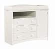 South Shore Furniture, Peak-a-Boo Collection, Changing Table with Drawers, Pure White South Shore Furniture, Peak-a-Boo Collection, Changing Table with Drawers, Pure White