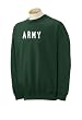 Custom distressed style ARMY on sweatshirt