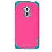 Fosmon HYBO-DUOC Series Detachable Hybrid Silicone + PC Case for HTC One Max/HTC T6 (Blue/Pink)