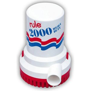 New Rule 2000 GPH Non-Automatic Bilge Pump w/6' Leads