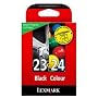 Lexmark Cartridge No. 23/24 Twin-Pack - Print cartridge - 1 x black, color (cyan, magenta, yellow) - LRP