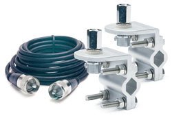 Truckspec Build-A-Kit Dual CB Antenna Mount&18feet RG59A/U Cable System Rust Resistant BAK2254
