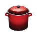Le Creuset Enamel-on-Steel 16-Quart Covered Stockpot, Red