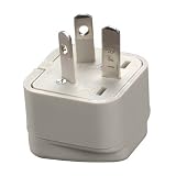 Grounded Adapter - USA & Europe to Australia & China - White