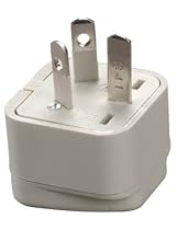 Grounded Adapter - USA & Europe to Australia & China - White
