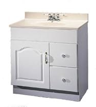 WHT 1DR/2Draw Vanity